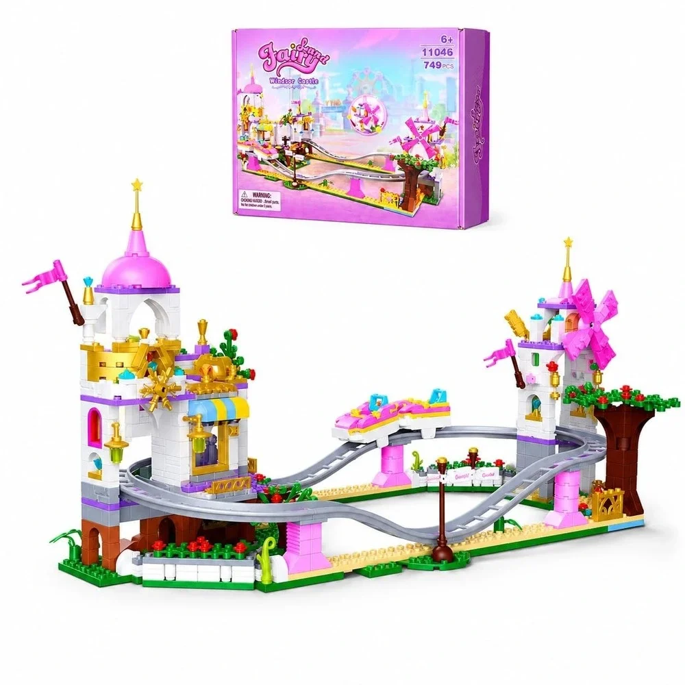 Fairyland Windsor Castle Amusement Park Roller Coaster Building Set (Item No. 11